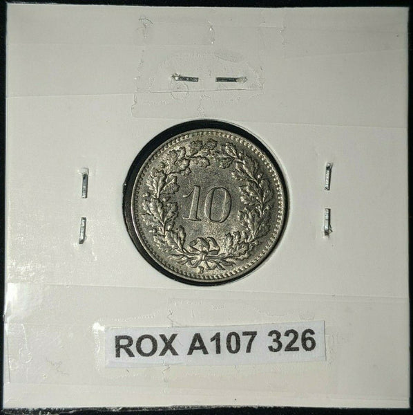 Switzerland 1962 10 Rappen KM# 27   #326   #12B
