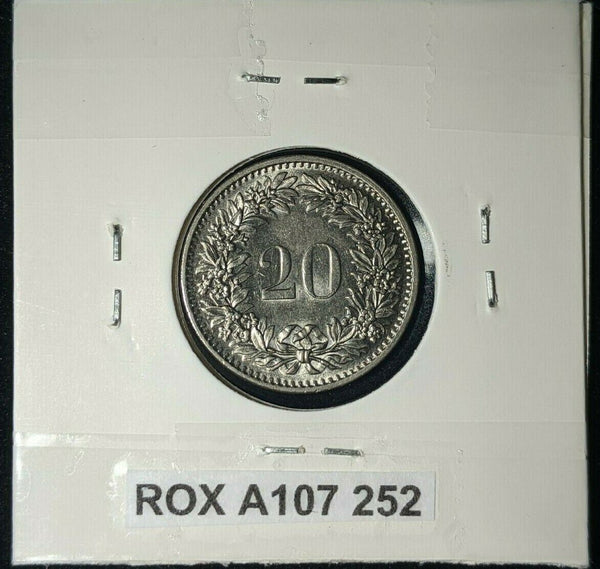 Switzerland 1970 20 Rappen KM# 29a   #252 #12B