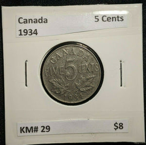 Canada 1934 5 Cents KM# 29   #769   9A