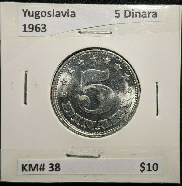 Yugoslavia 1963 5 Dinara KM# 38    #617   #6C