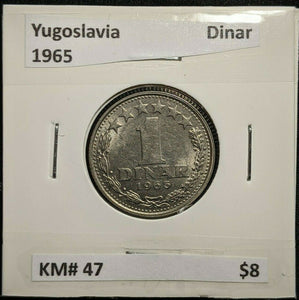 Yugoslavia 1965 Dinar KM# 47    #619   #6C