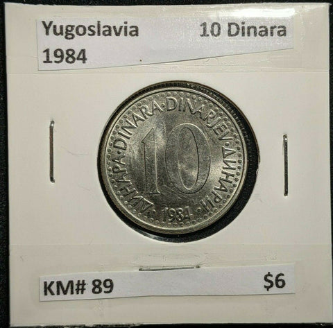 Yugoslavia 1984 10 Dinara KM# 89    #653   #6C