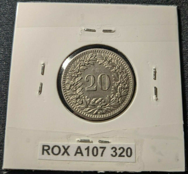 Switzerland 1919 20 Rappen KM# 29   #320   #12B
