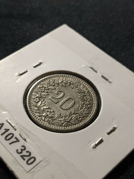 Switzerland 1919 20 Rappen KM# 29   #320   #12B