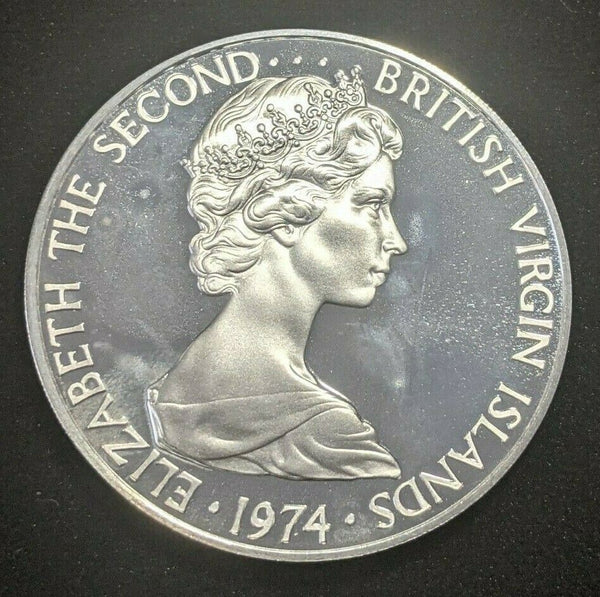 British Virgin Islands Proof 1974 FM (P) Dollar KM# 6a #1169