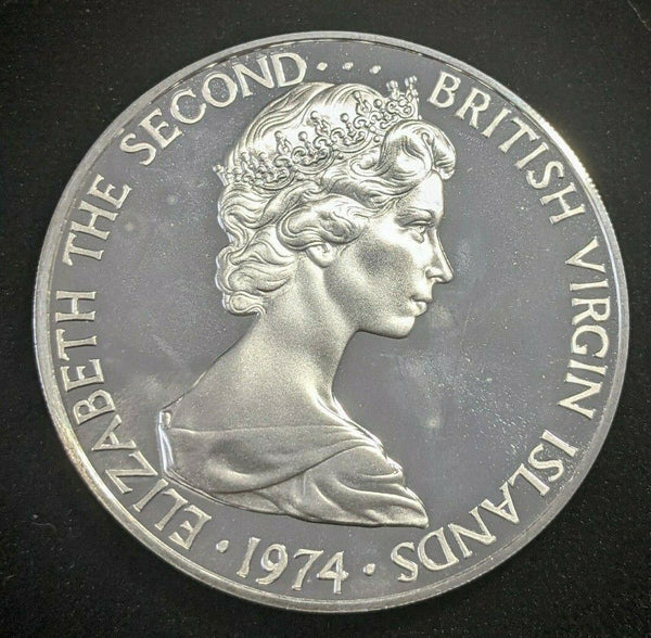 British Virgin Islands Proof 1974 FM (P) Dollar KM# 6a #1169