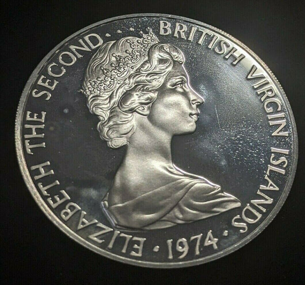 British Virgin Islands Proof 1974 FM (P) Dollar KM# 6a #1169