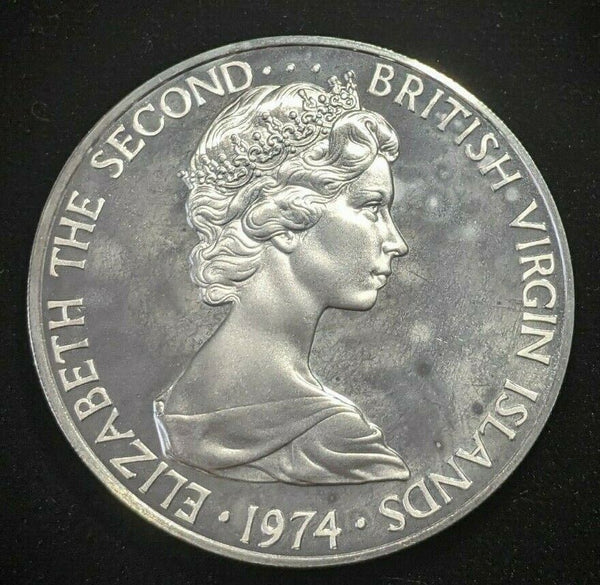 British Virgin Islands Proof 1974 FM (P) Dollar KM# 6a #1172