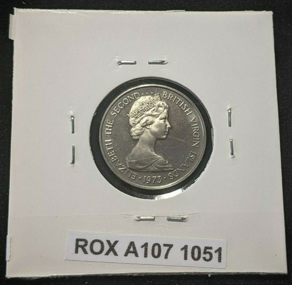 British Virgin Islands Proof 1973 FM (P) 5 Cents KM# 2 #1051
