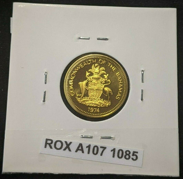 Bahamas Proof 1974 FM (P) Cent KM# 59  #1085