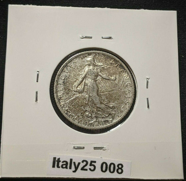 France 1918 Franc KM# 844.1 Scratches #008