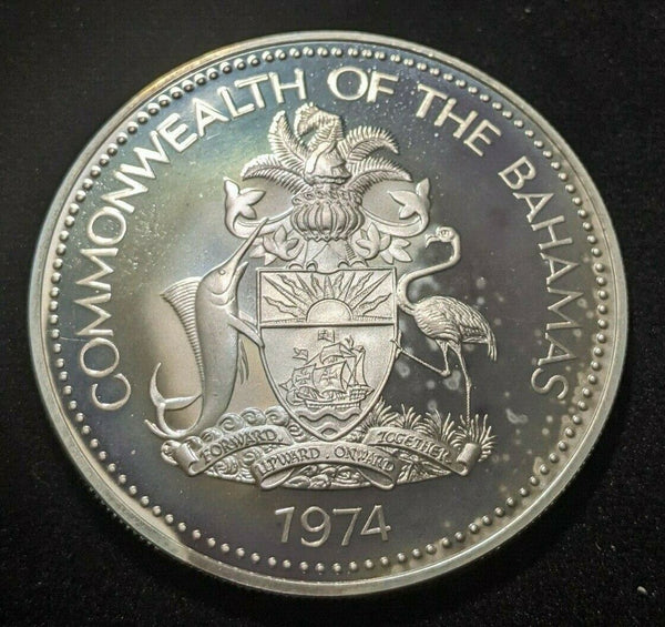 Bahamas Proof 1974 FM (P) 5 Dollars KM# 67a #1077