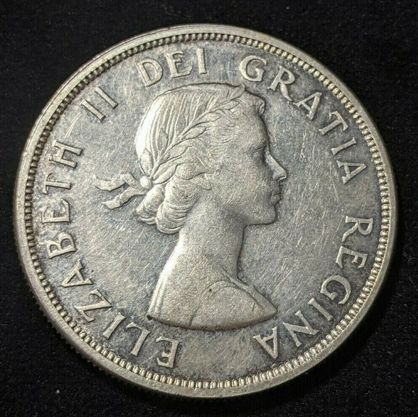 Canada 1963 Dollar $1 KM# 54 Cleaned #1023