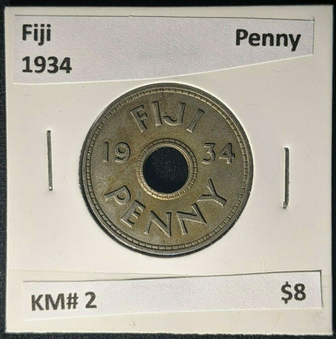 Fiji 1934 Penny 1d KM# 2 #1264
