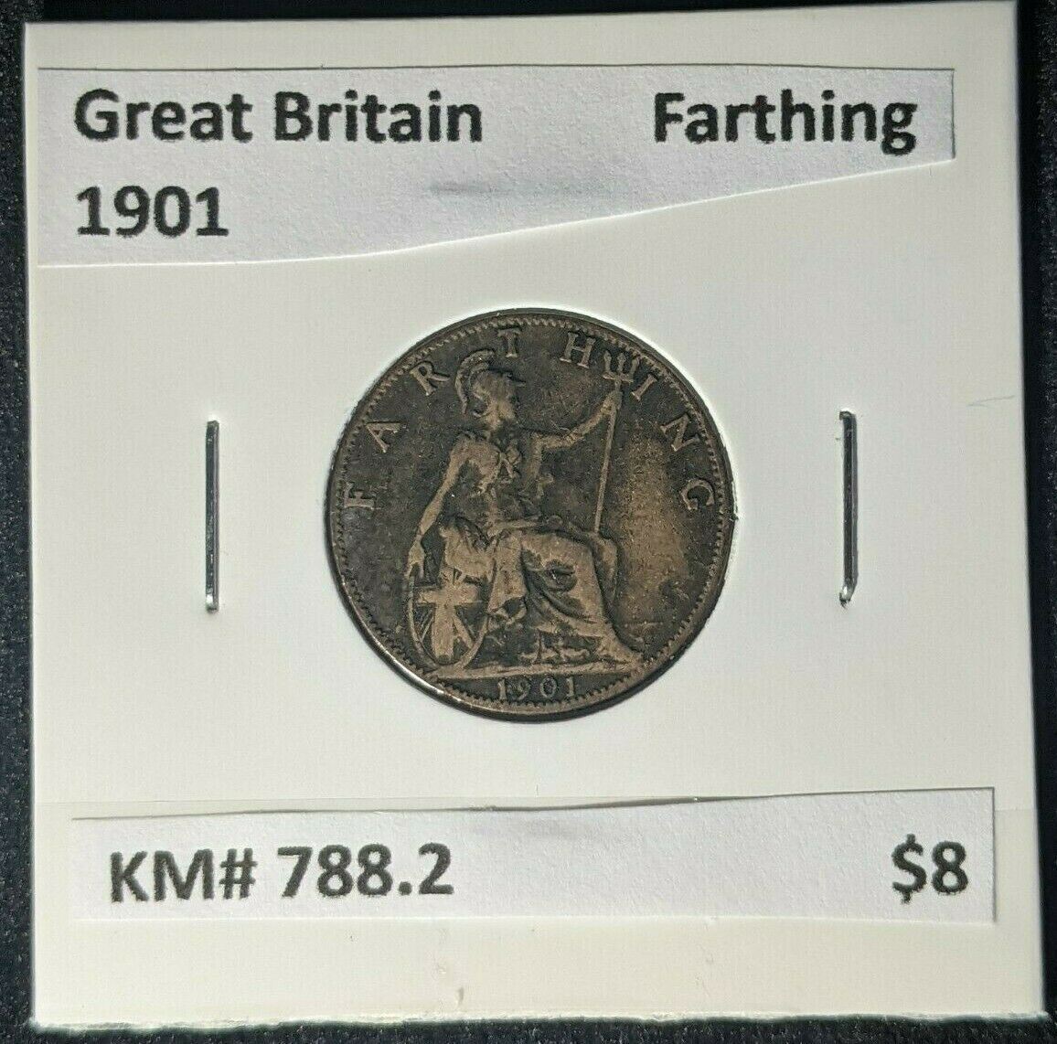 Great Britain 1901 Farthing 1/4dKM# 788.2 #1826