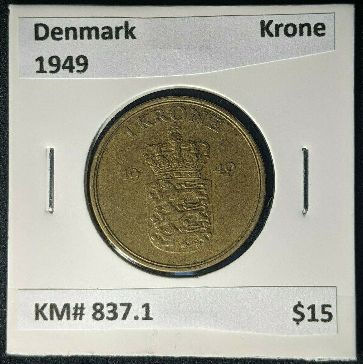 Denmark 1949 Krone KM# 837.1 #091