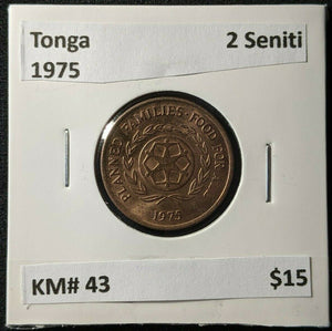 Tonga 1975 2 Seniti KM# 43 #1942    10B