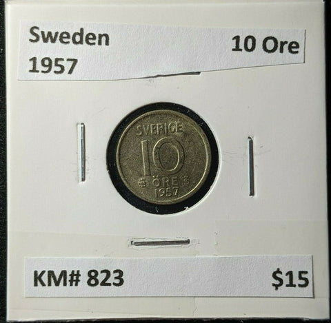 Sweden 1957 10 Ore KM# 823 #1440