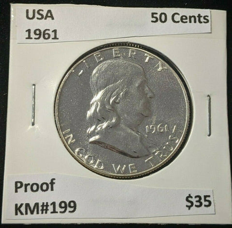 USA 1961 Proof 50 Cents KM#199 #071  10A