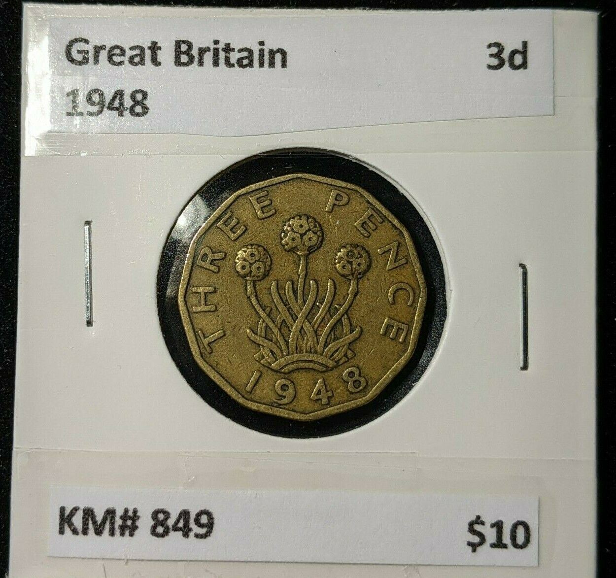 Great Britain 1948 3d Threepence KM# 849 #0140