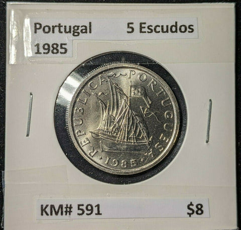 Portugal 1985 5 Escudos KM# 591 #968