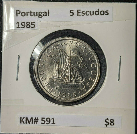 Portugal 1985 5 Escudos KM# 591 #967