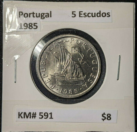 Portugal 1985 5 Escudos KM# 591 #959