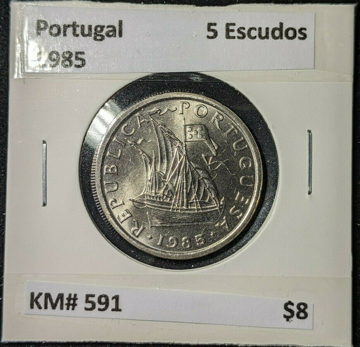 Portugal 1985 5 Escudos KM# 591 #955