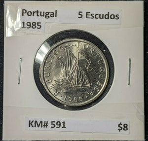 Portugal 1985 5 Escudos KM# 591 #983