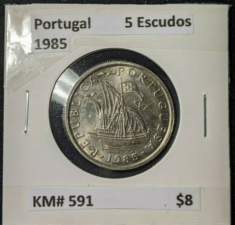 Portugal 1985 5 Escudos KM# 591 #979