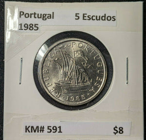 Portugal 1985 5 Escudos KM# 591 #972