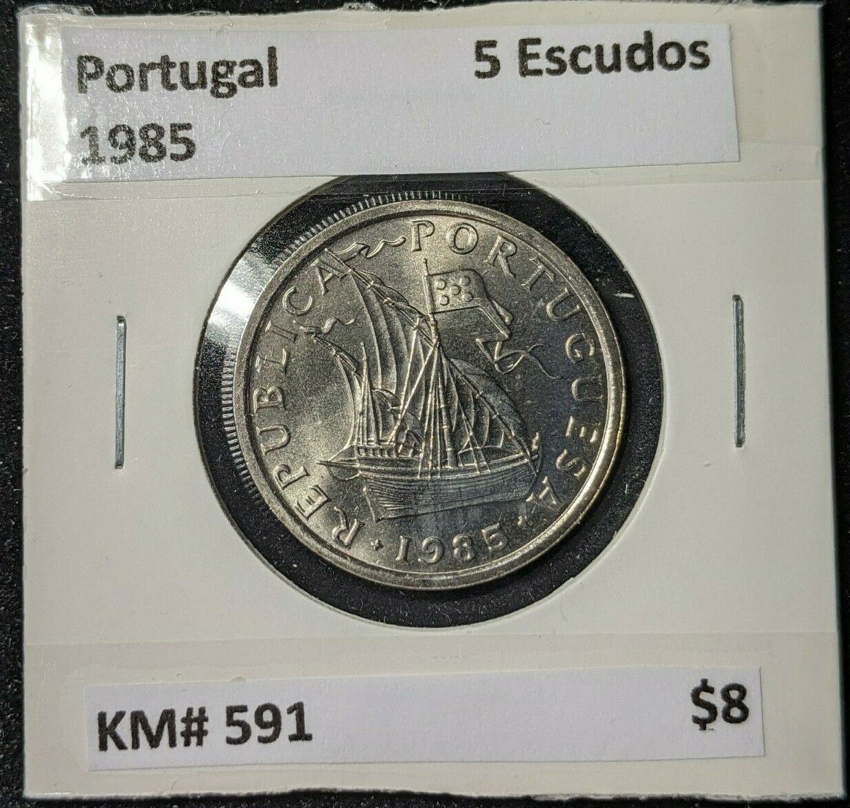 Portugal 1985 5 Escudos KM# 591 #991  #11A