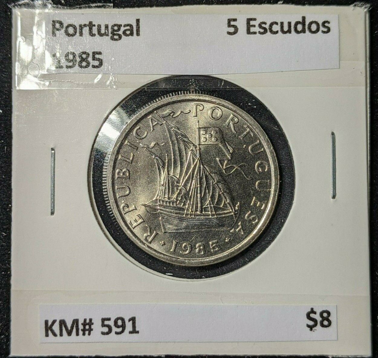 Portugal 1985 5 Escudos KM# 591 #994  #20C