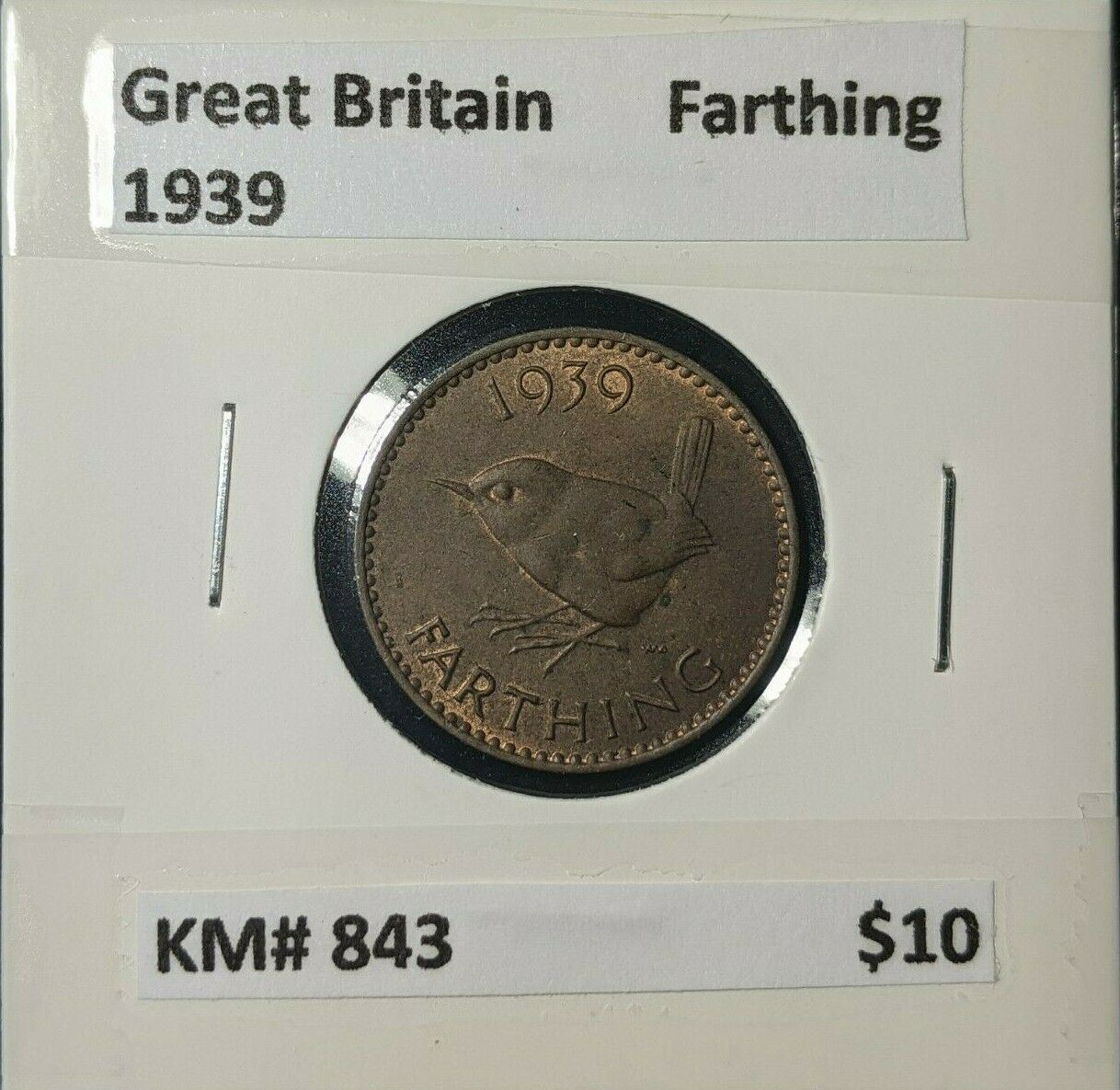 Great Britain 1939 1/4d Farthing KM# 843 #226