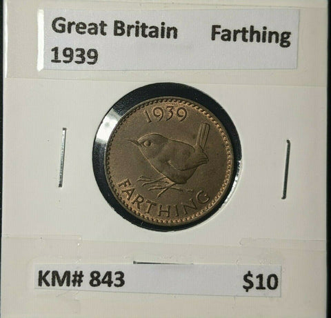Great Britain 1939 1/4d Farthing KM# 843 #233