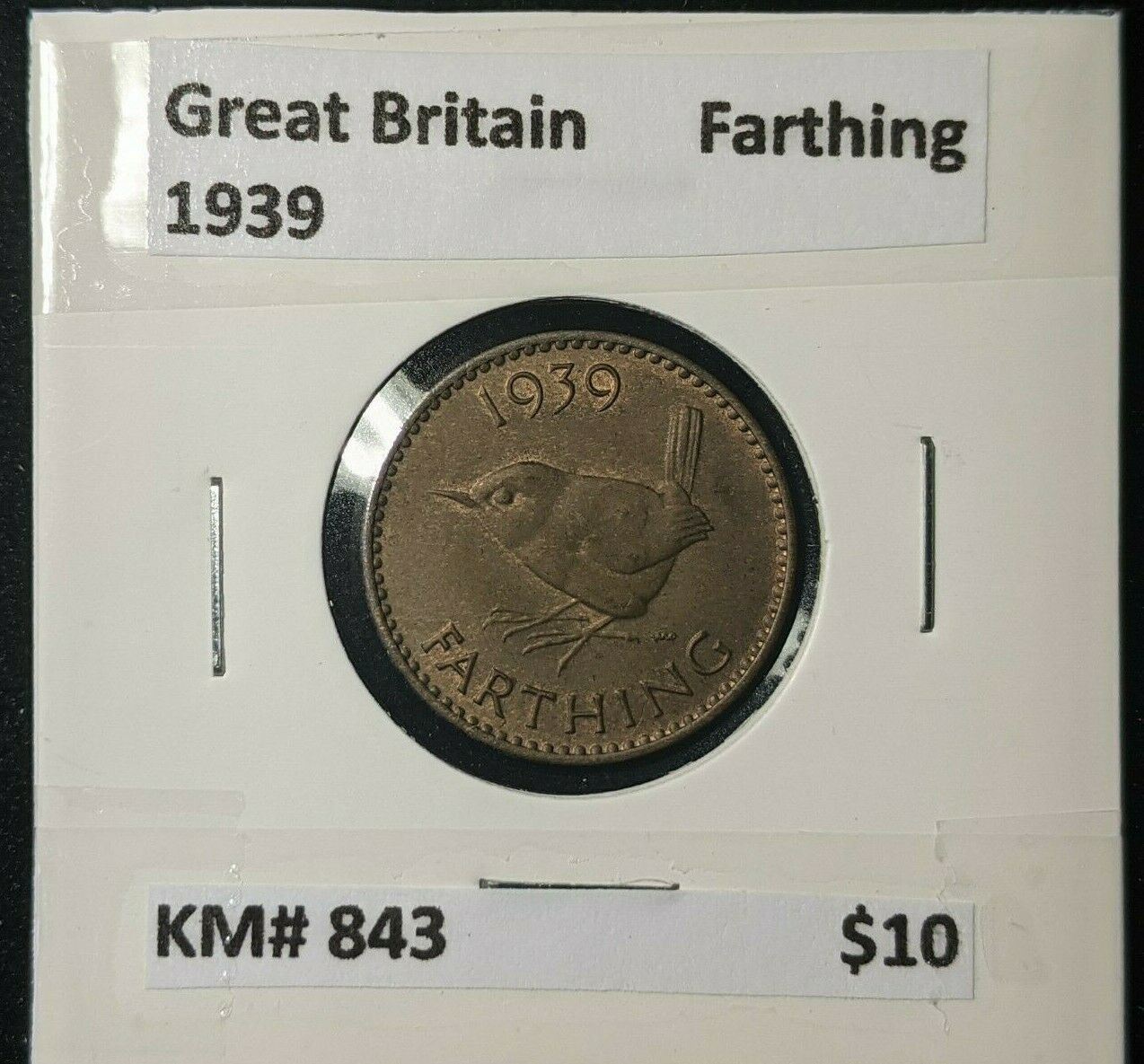 Great Britain 1939 1/4d Farthing KM# 843 #224