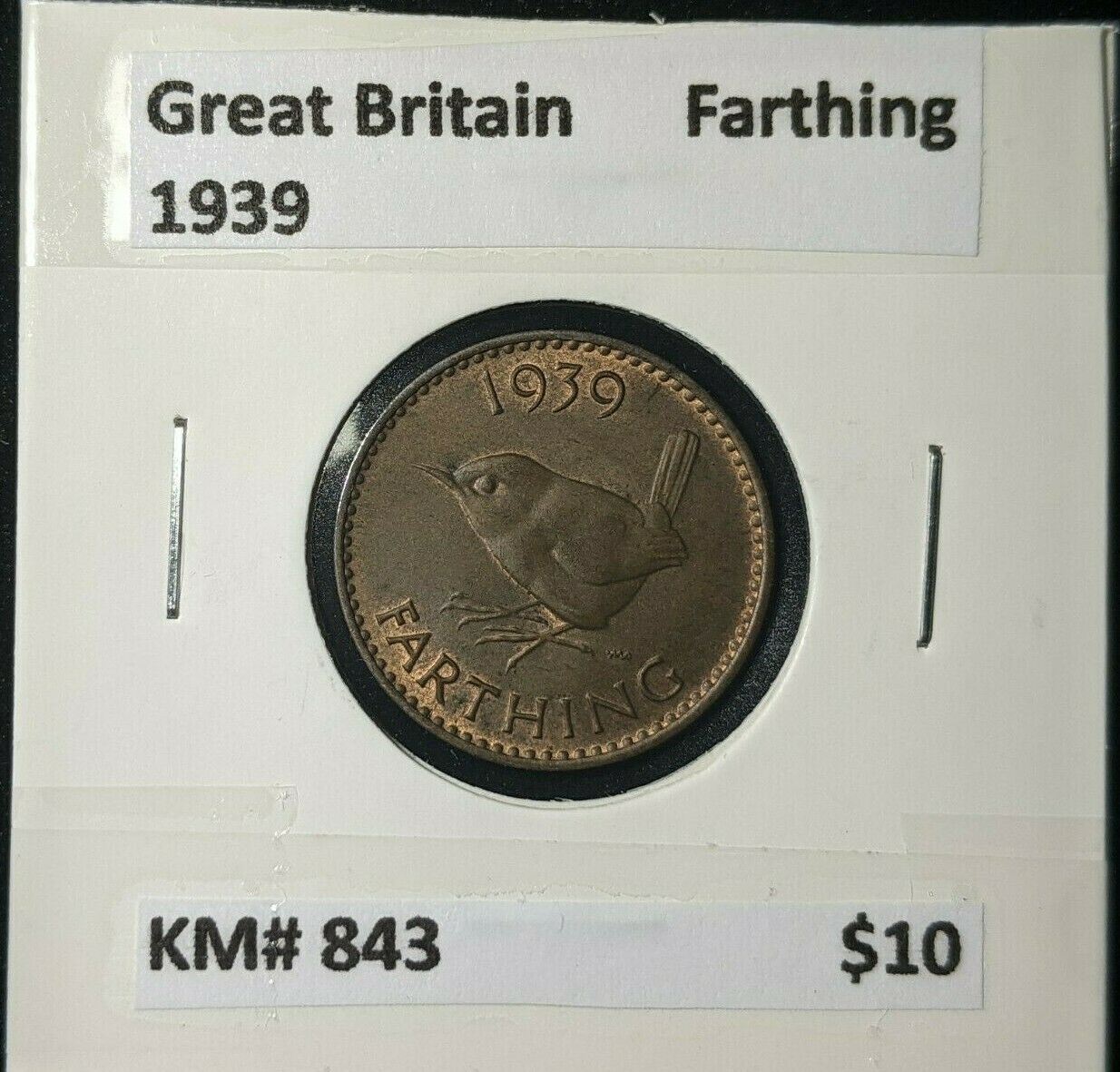 Great Britain 1939 1/4d Farthing KM# 843 #005