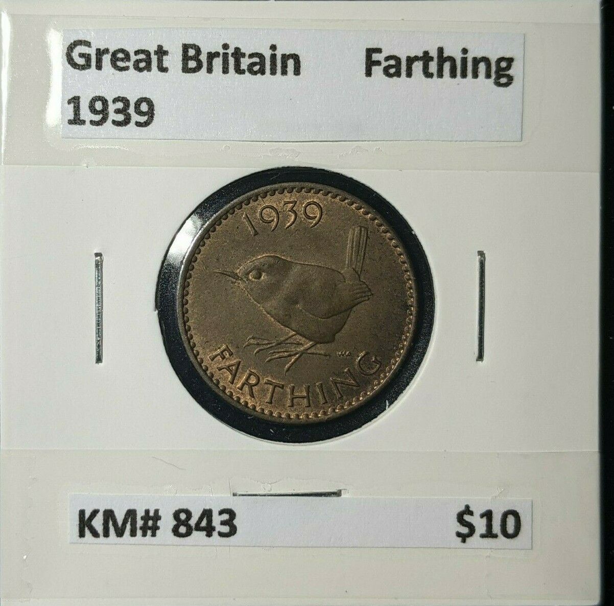 Great Britain 1939 1/4d Farthing KM# 843 #209