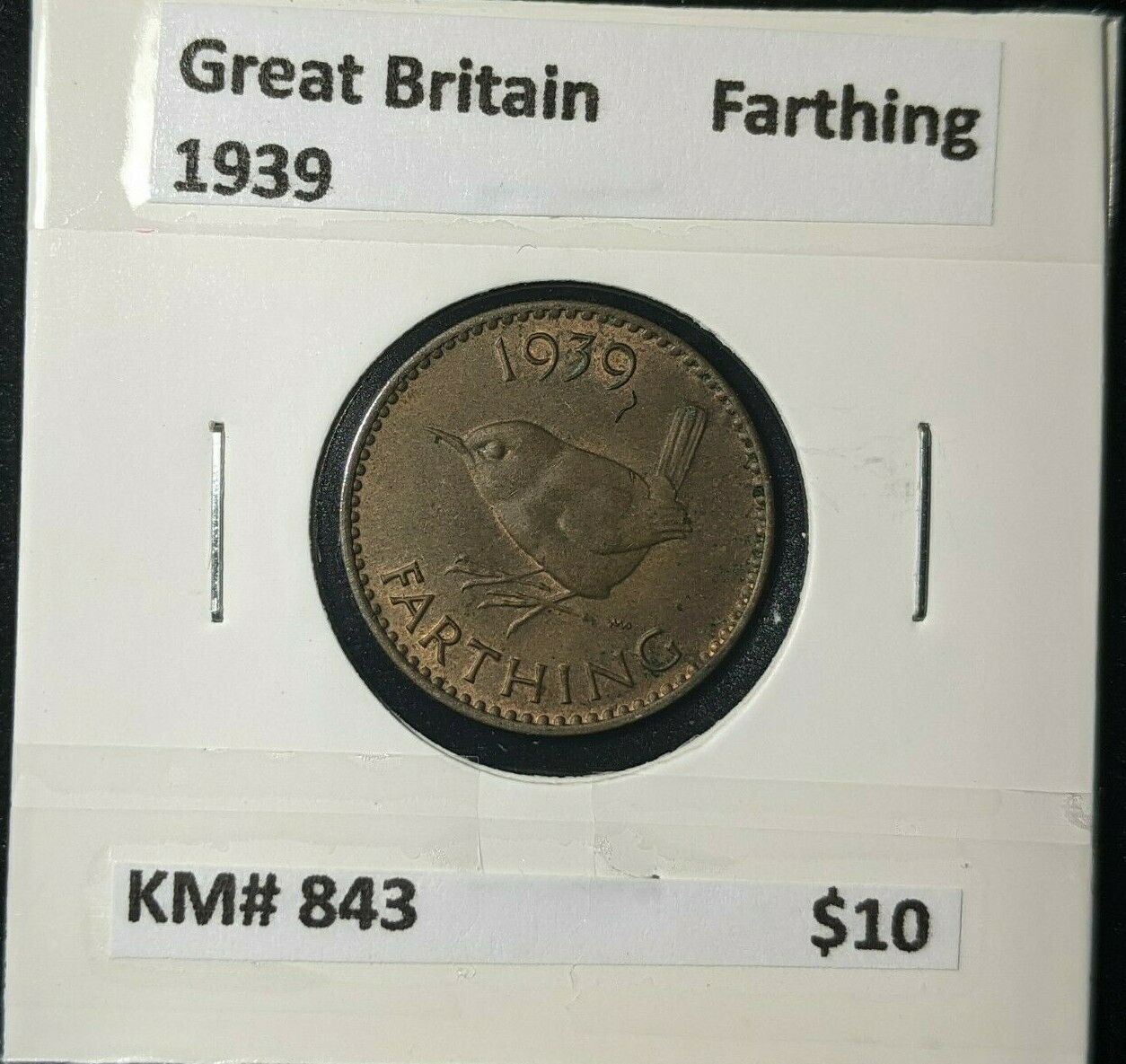 Great Britain 1939 1/4d Farthing KM# 843 #014