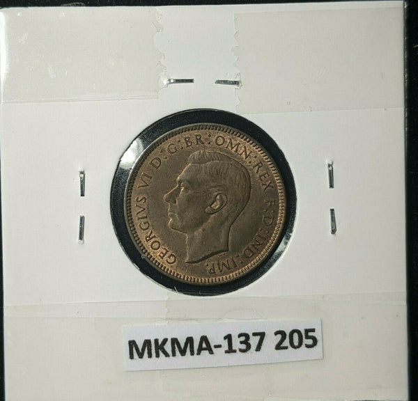 Great Britain 1939 1/4d Farthing KM# 843 #205