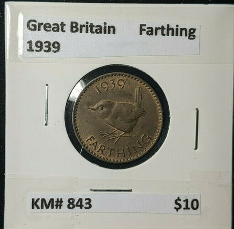 Great Britain 1939 1/4d Farthing KM# 843 #229