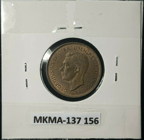 Great Britain 1939 1/4d Farthing KM# 843 #156