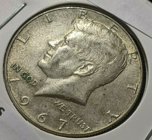 USA 1967 50 Cents KM# 202a Scratches #678      10A