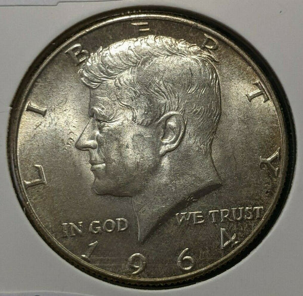 USA 1964 50 Cents KM# 202 Scratches #582   10A
