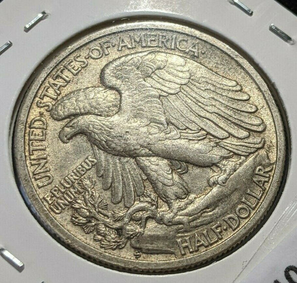 USA 1942 S 50 Cents KM# 142 Scratches #045     10A