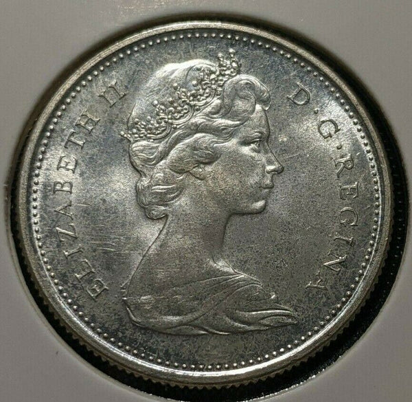 Canada 1867-1967 25 Cents KM# 68 Scratches #1593