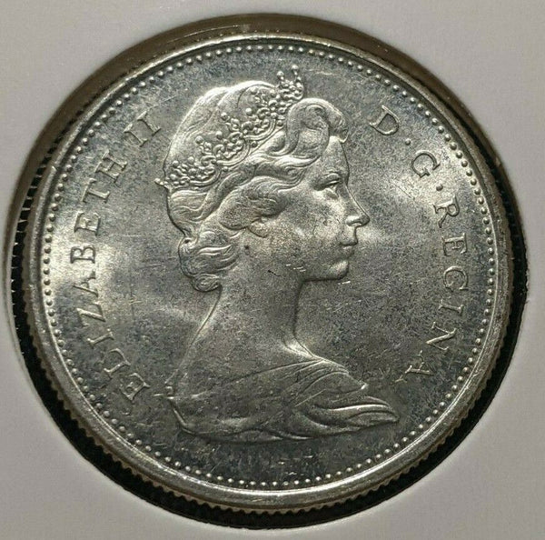 Canada 1867-1967 25 Cents KM# 68 Scratches #1625