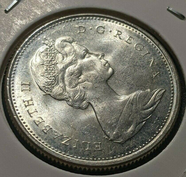 Canada 1867-1967 25 Cents KM# 68 Scratches #1625