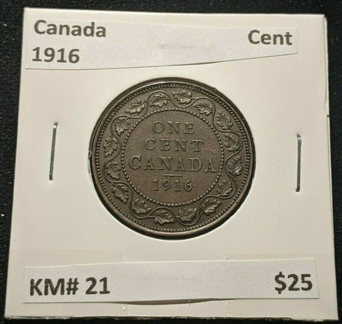 Canada 1916 Cent KM# 21 #1384