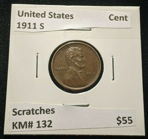 United States 1911 S Cent KM# 132 Scratches #077